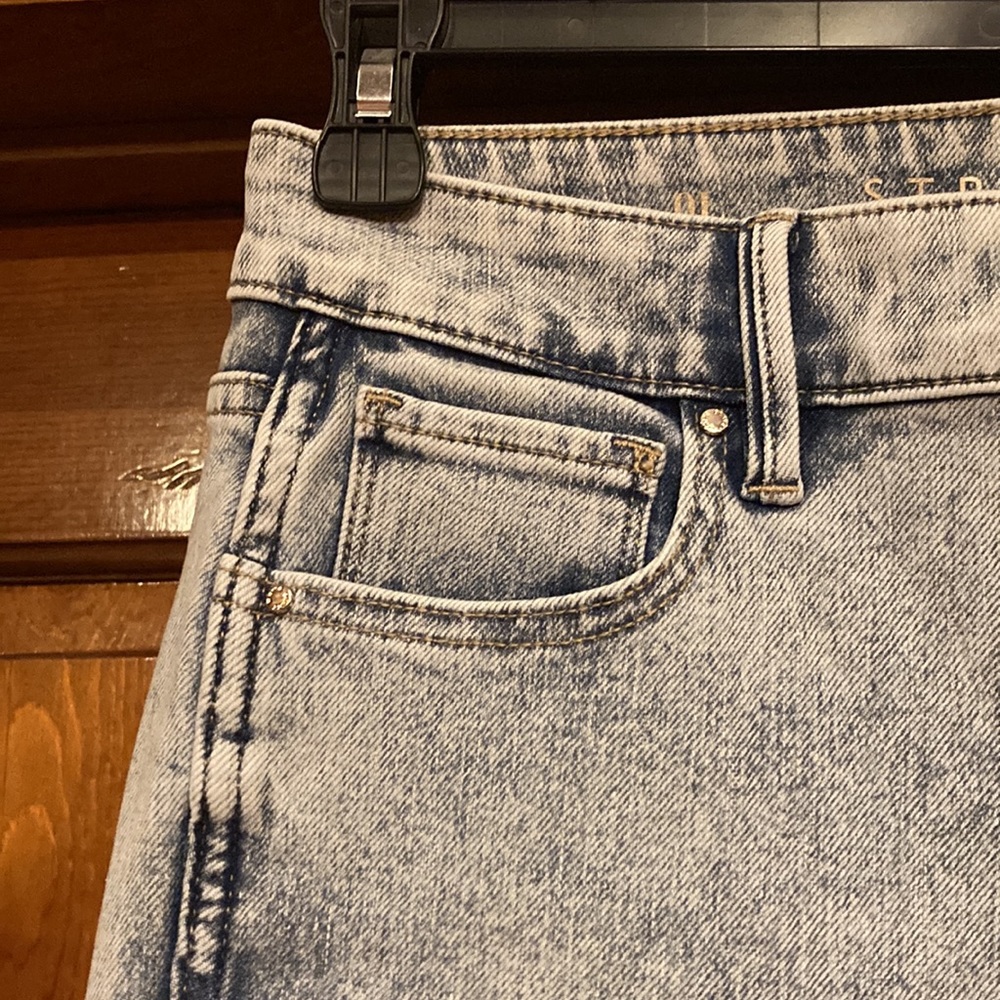 NWT Size 0 Long High Rise Sculpt Straight Leg - Acid Wash Look (ABBA) - Picture 3 of 12
